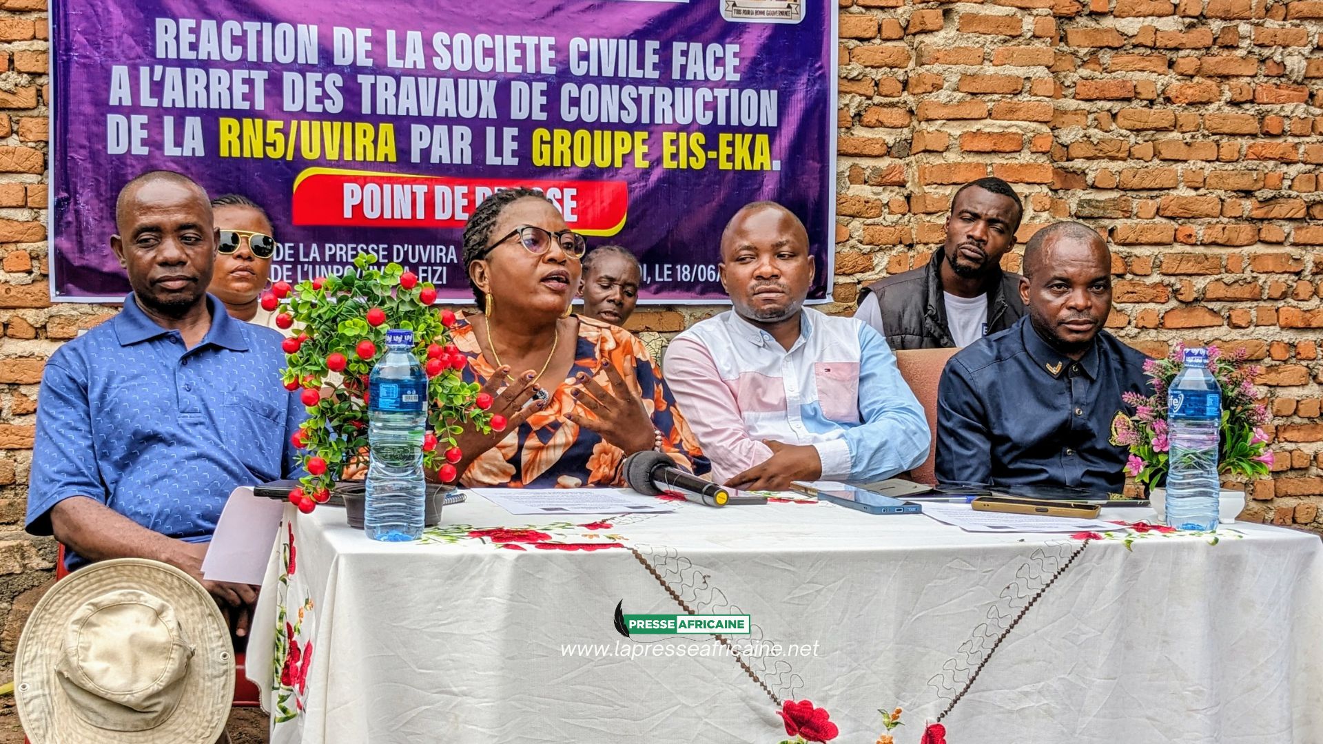 Uvira : arrêt brusque des travaux sur la RN5, la société civile Forces vives hausse le ton et réclame la reprise immédiate