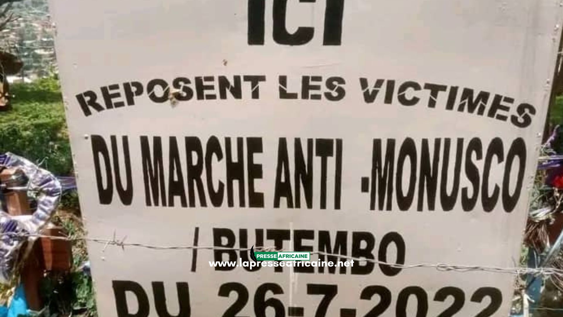 Butembo : hommage aux disparus lors de la manifestation anti MONUSCO en 2022